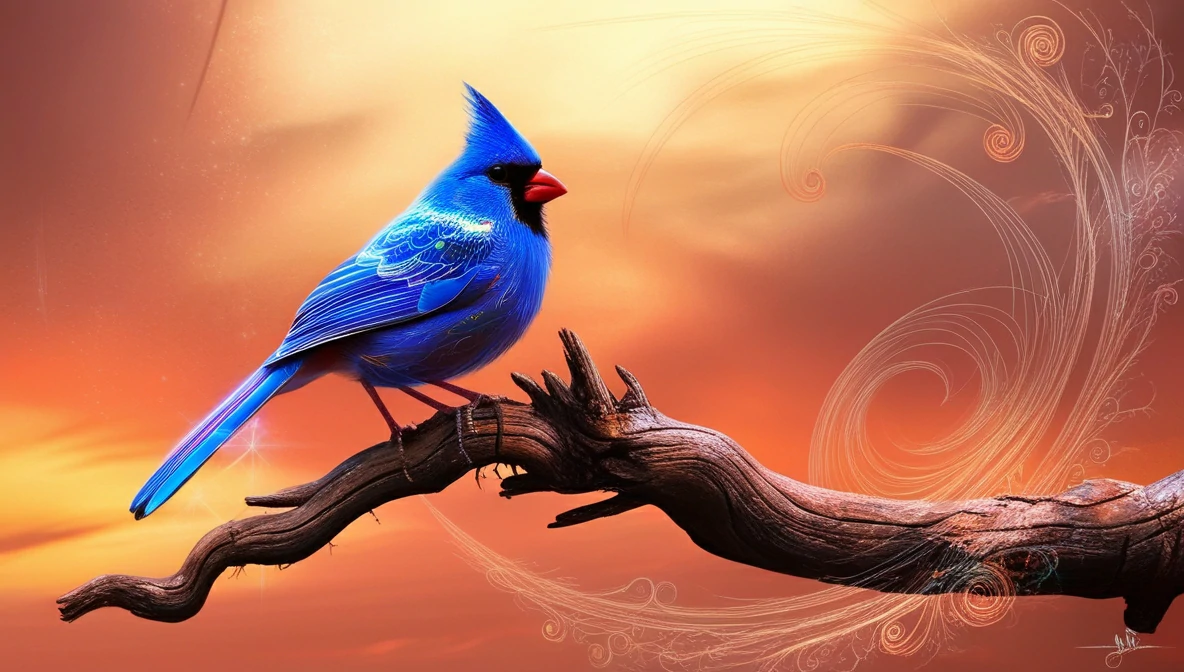 Symbolism of Blue Cardinals